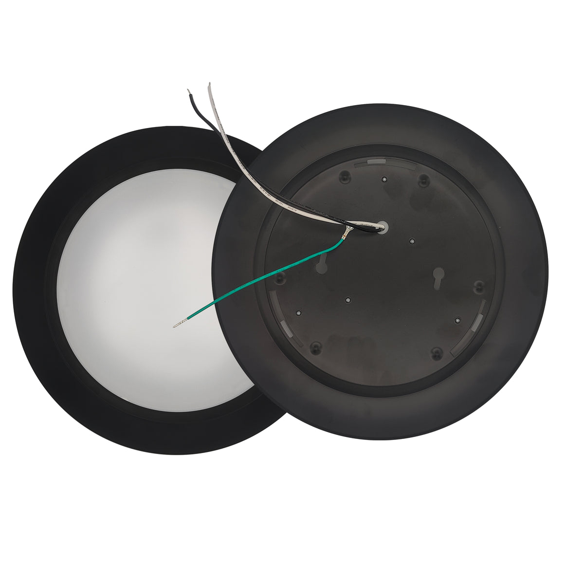 Bulbrite 773278 Bulbrite 25-Watt LED 10" Disc, 3000K, 2000 Lumens, Black Finish