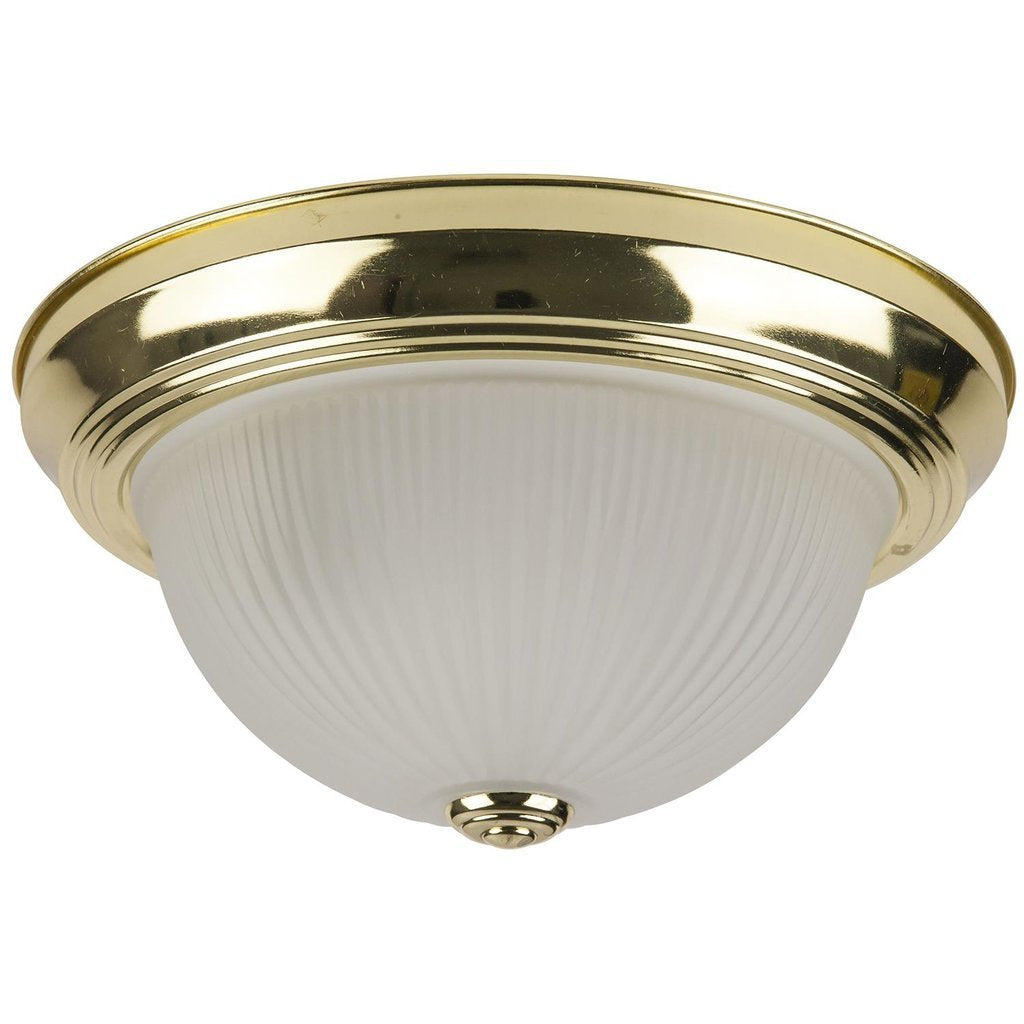 Sunlite 04574-SU Fixture 11" Decorative Dome Ceiling Polished Brass