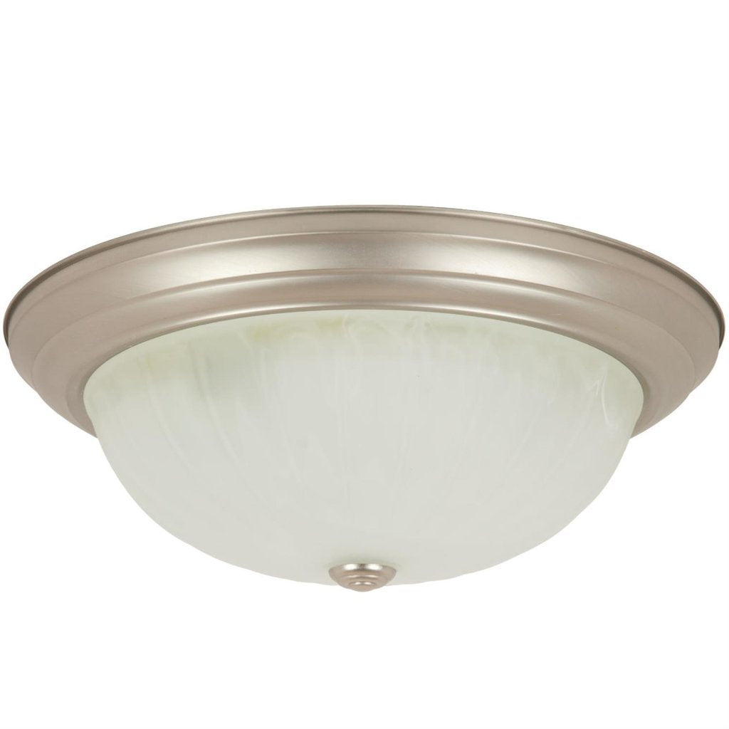6 pack - Sunlite 04588-SU Decorative Dome Fixture 13" Ceiling Brushed