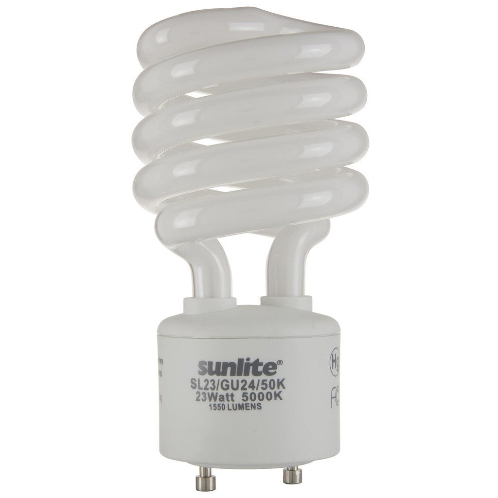 24 pack - Sunlite 00793-SU 23W T3 Coil Super White CFL Light Bulb