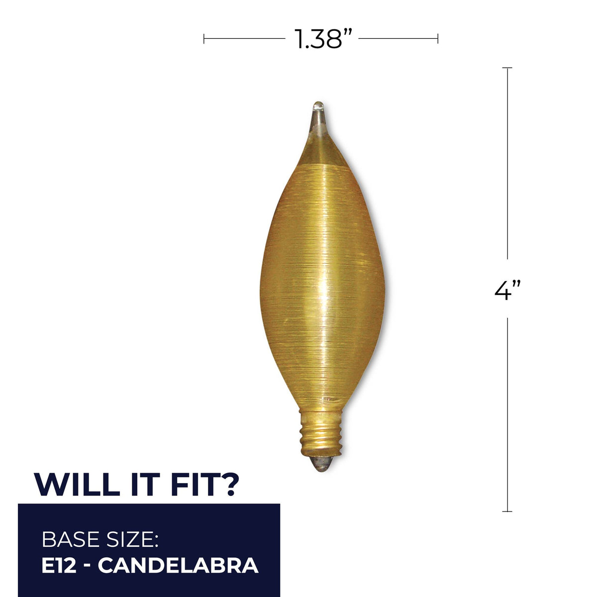 Bulbrite 430125 25W C11 Incandescent Light Bulb