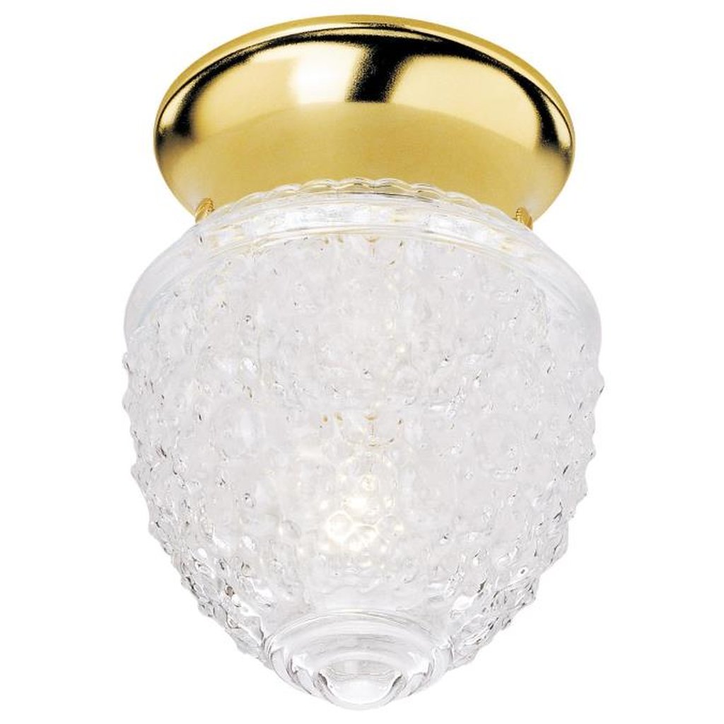 Westinghouse 6665848 Close-to-ceiling Fixture 1LT 5.25" FLUSH PB W/CLR