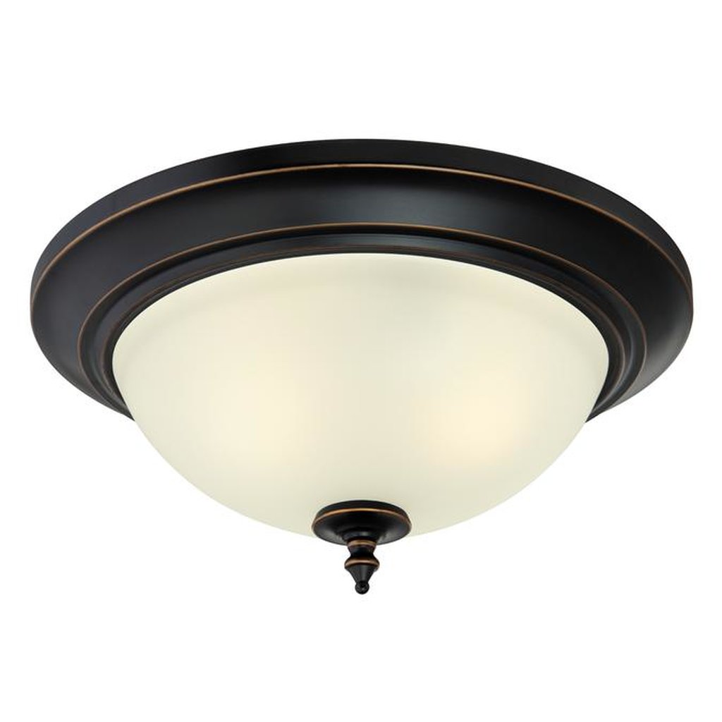 Westinghouse 6304891 Close-to-ceiling Fixture 2L Flush Amber Bronze