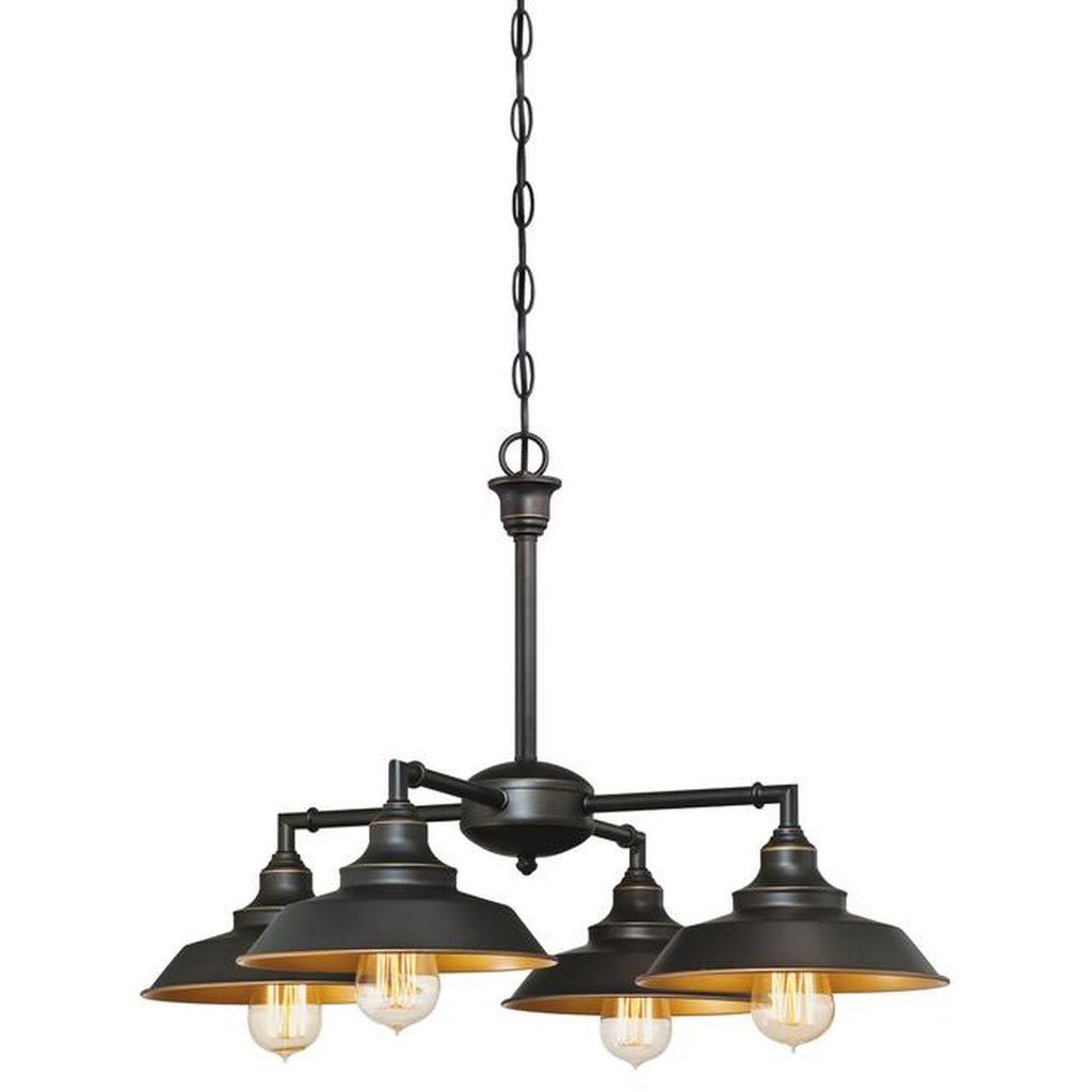 Westinghouse 634501448 Chandelier Fixture 4Lt Chand/SemiFlsh ORB