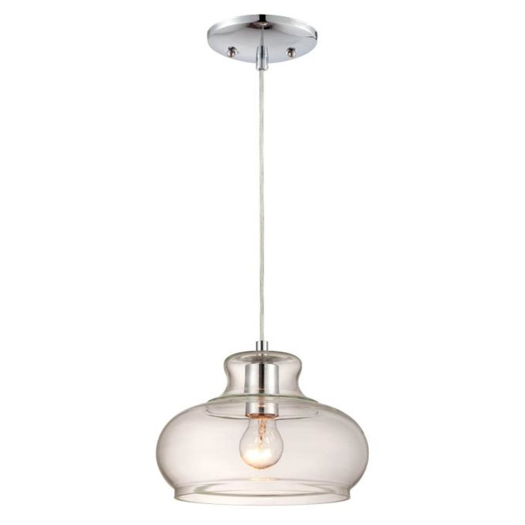 Westinghouse 6345800 Pendant Fixture 1Lt Pend Chrome w/Clear Glass