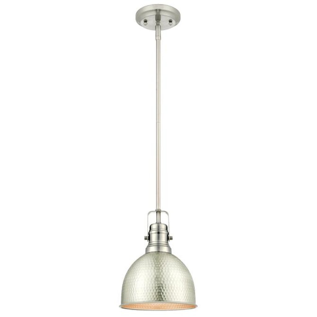 Westinghouse 6345591 Pendant Fixture 1Lt Pend Hammered Brushed Nickel