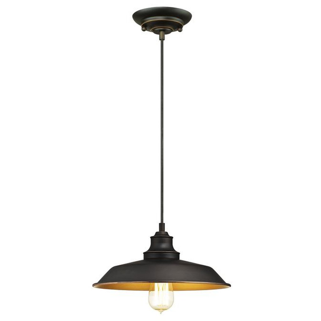 Westinghouse 6344791 Pendant Fixture 1Lt Pend ORB w/Highlights