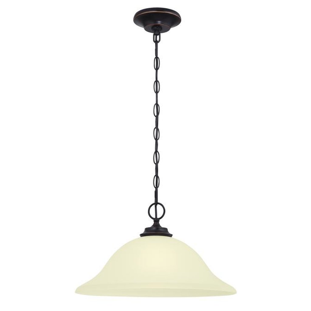 Westinghouse 630435048 Pendant Fixture 1Lt Pend Amber Bronze w/Frosted