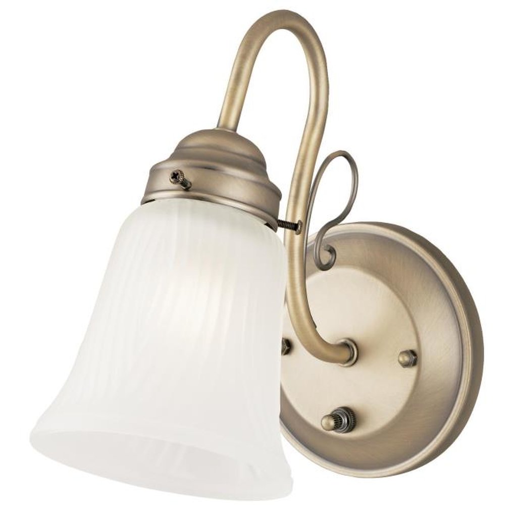 Westinghouse 6751448 Sconce Fixture 1LT WL BRKT W/SW OYSBRZ FRST R