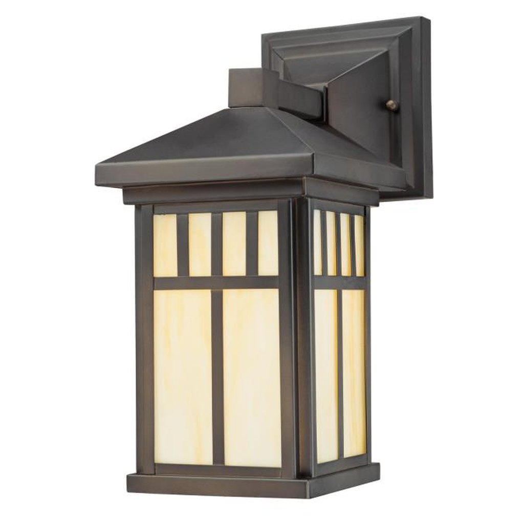 Westinghouse 6732891 Wall Pack Fixture 1Lt Wall Lnt ORB Honey Art Gls