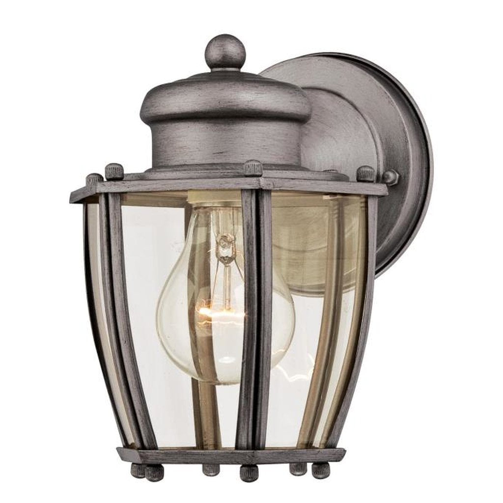 Westinghouse 6468848 Wall Pack Fixture 1Lt Wall Ltn Ant Silver w/Clr
