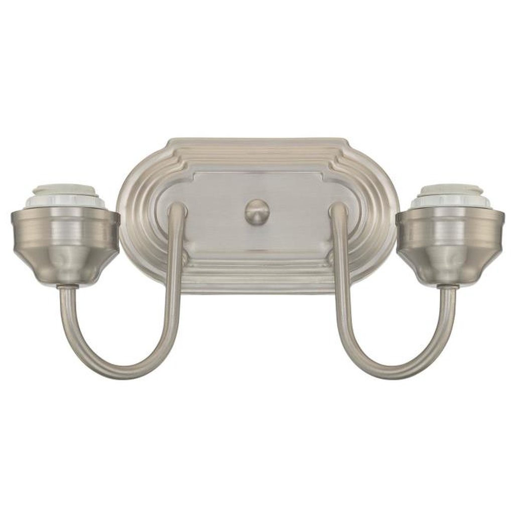 Westinghouse 6300591 Sconce Fixture 2 Light wall Brushed Nickel
