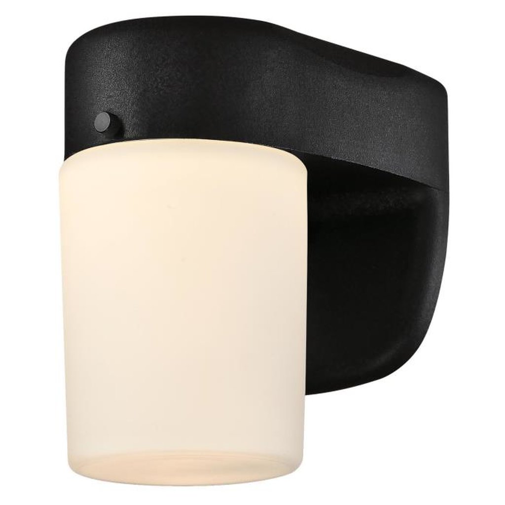 Westinghouse 6106791 Wall Pack Fixture 8W LED Wall Lntrn Black w/Frost