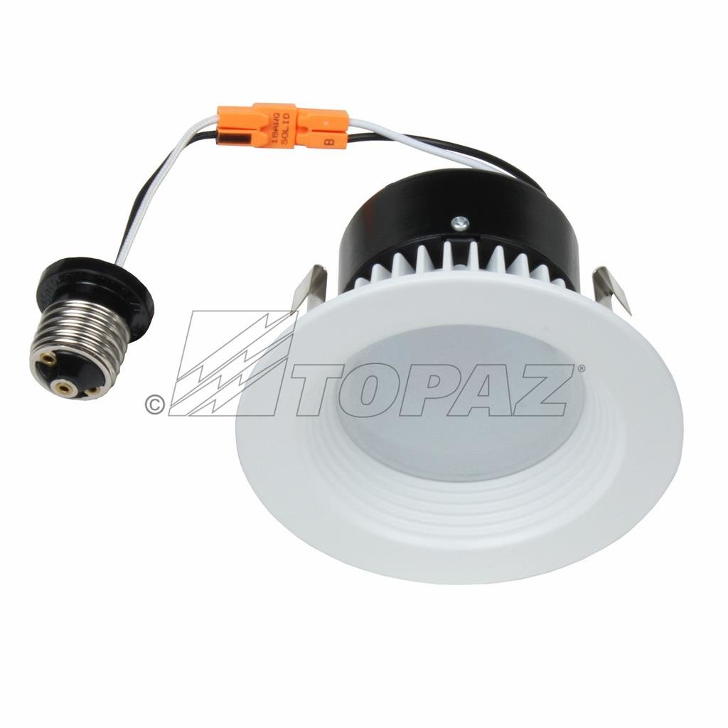 Topaz RTL/433WH/90/D-28 11W LED Retrofit Fixture RETRO 4" WHT BAFFLE