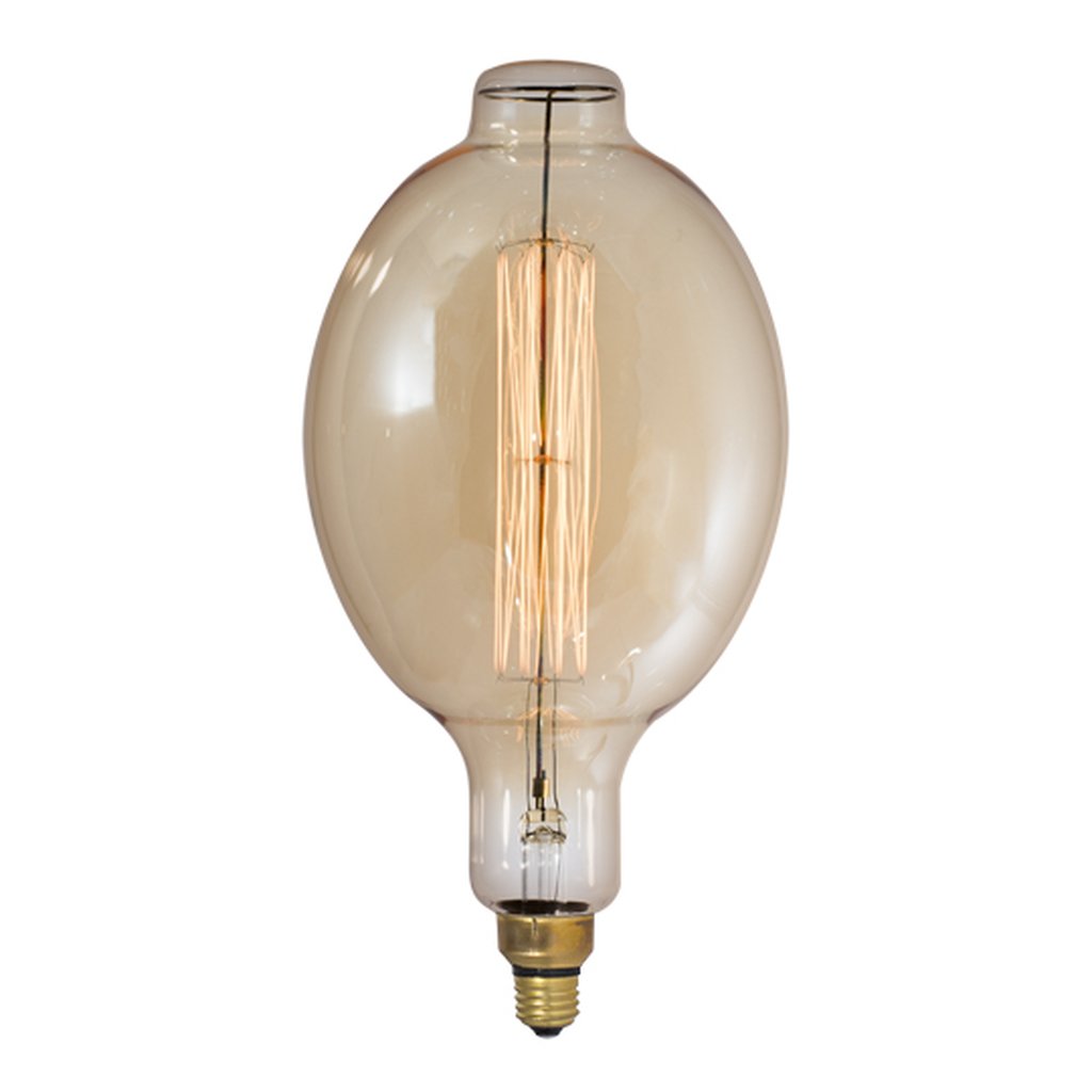 Bulbrite 810017 60W BT56 Amber INCANDESCENT Light Bulb