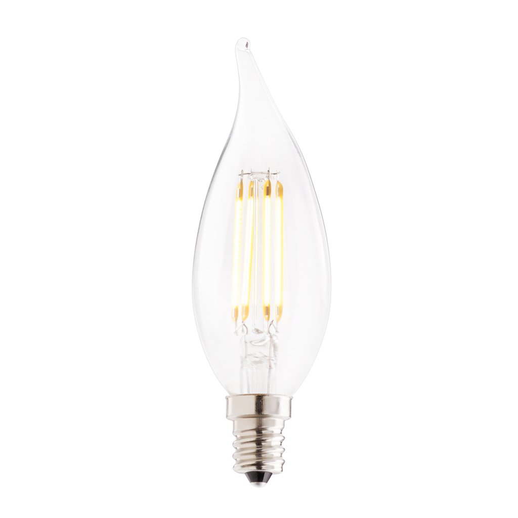 4 pack - Bulbrite 861414 2.5W CA10 Warm White LED Light Bulb
