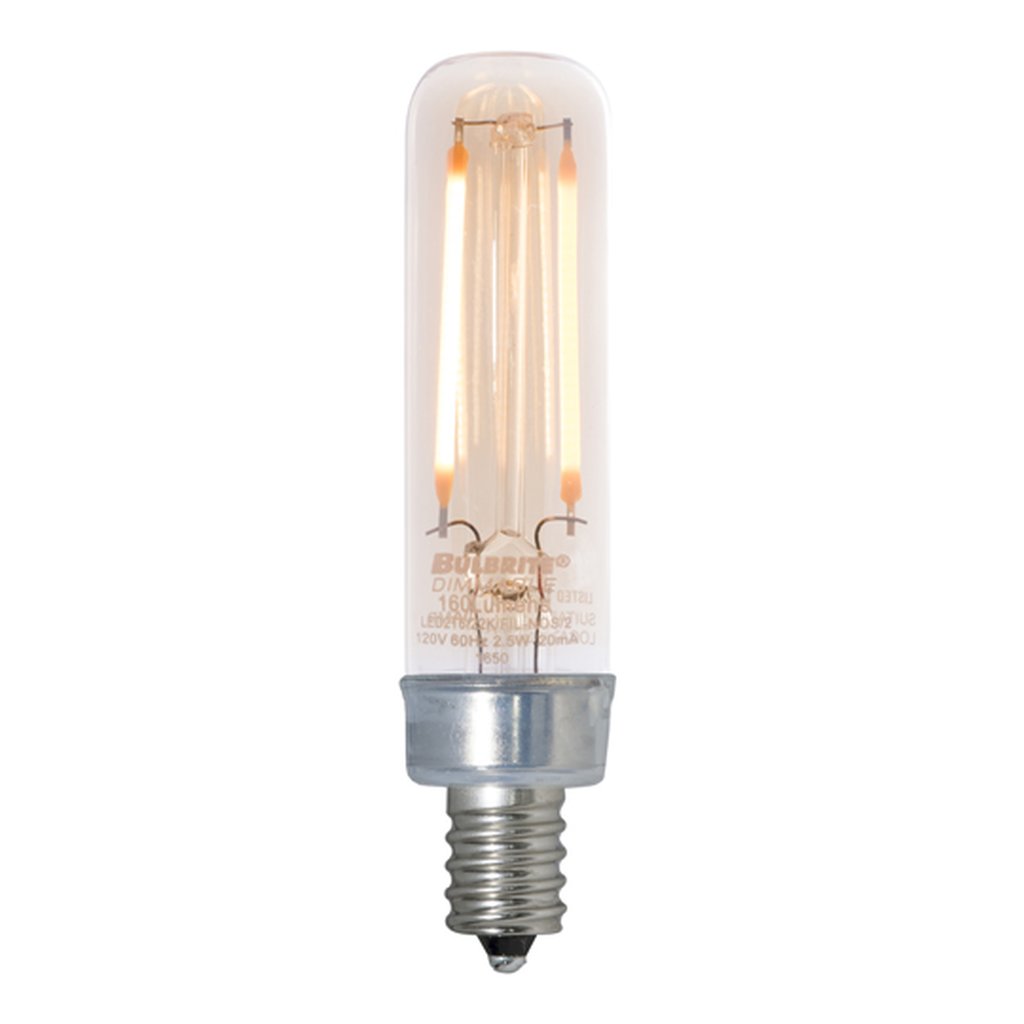 4 pack - Bulbrite 861408 (776904) 2.5W T6 Amber LED Light Bulb
