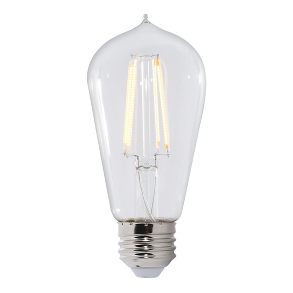 2 pack - Bulbrite 861424 8.5W ST18 Soft White LED Light Bulb
