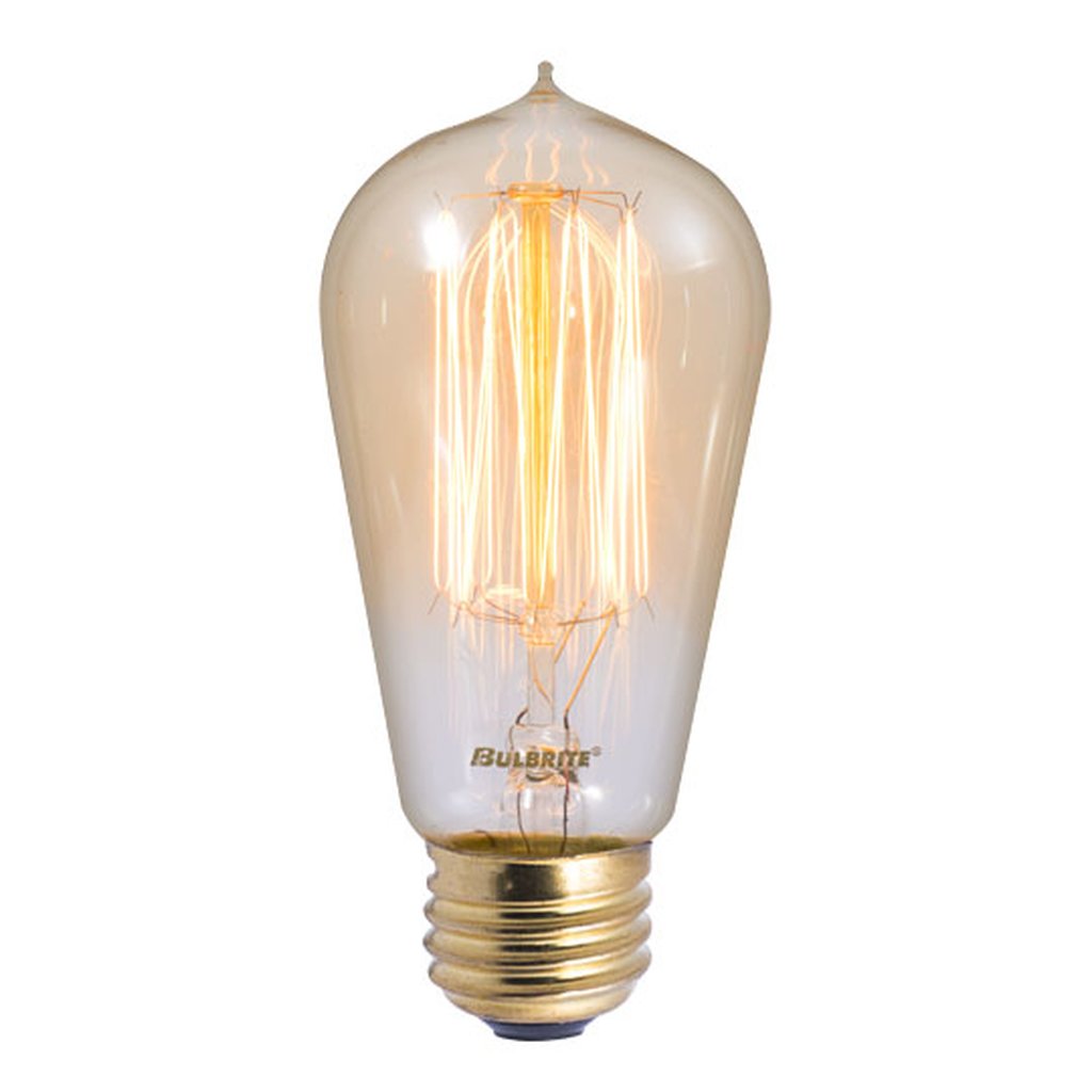 4 pack - Bulbrite 861058 (134019) 40W ST18 Amber Incandescent