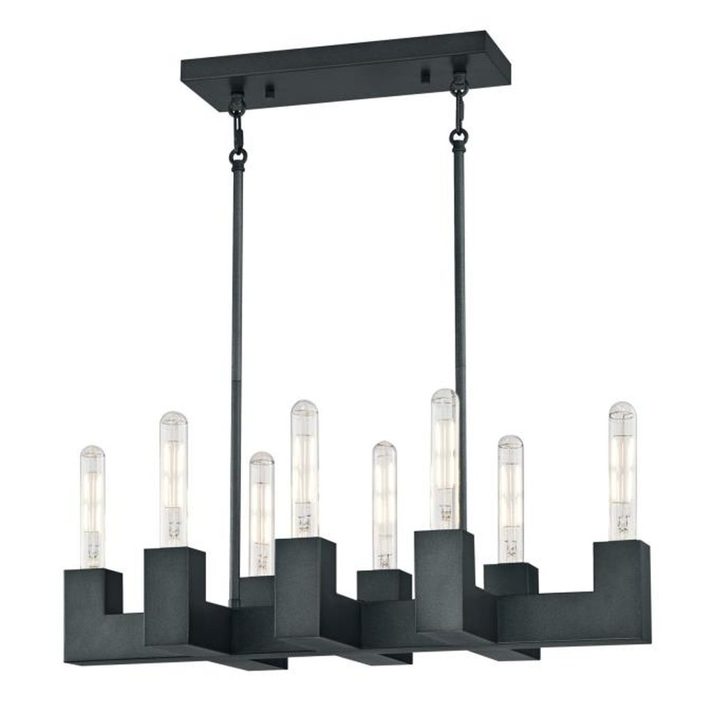 Westinghouse 6350300 Chandelier Fixture 8Lt Chand Iron w/Lamps
