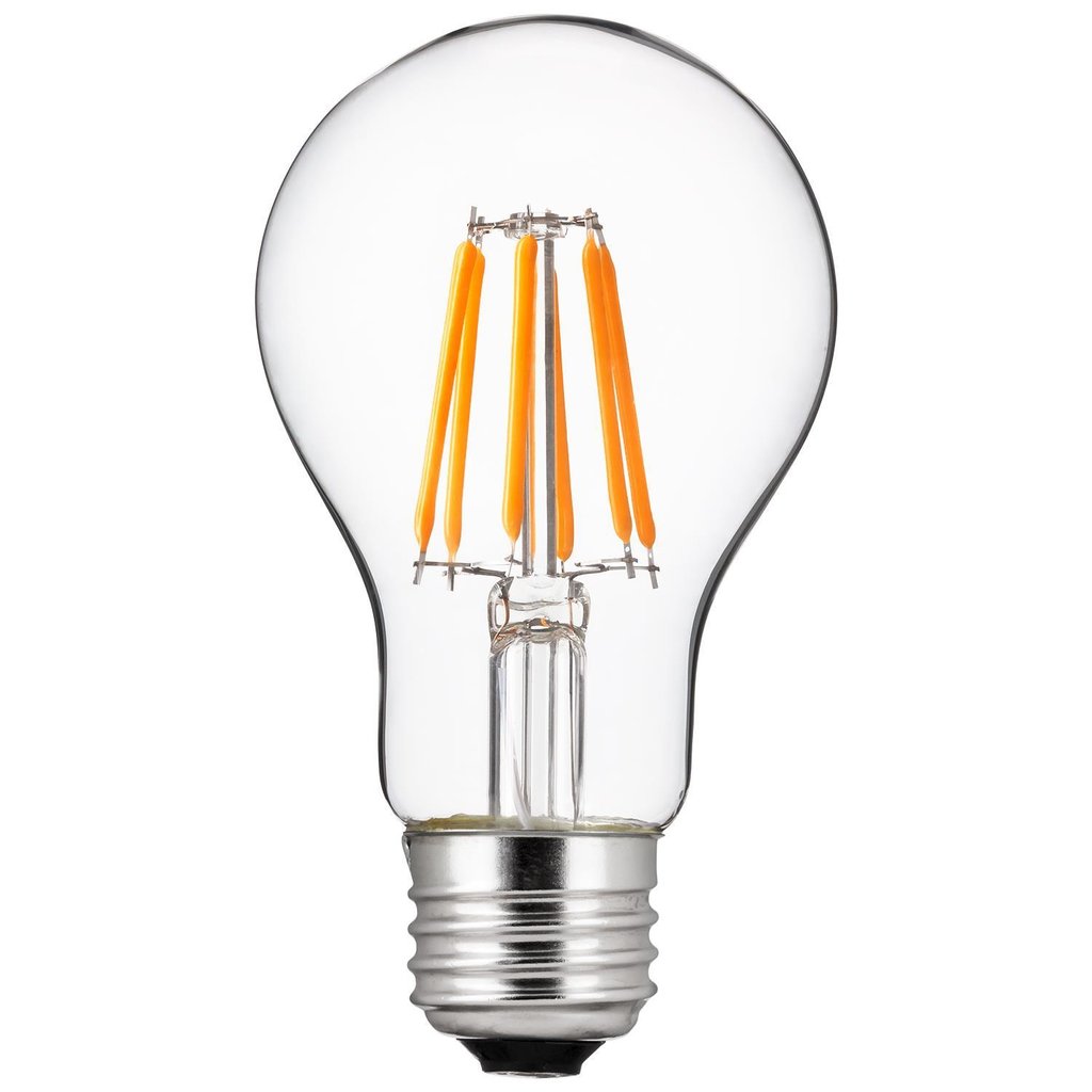 6 pack - Sunlite 80223-SU 6W A19 Cool White LED Light Bulb