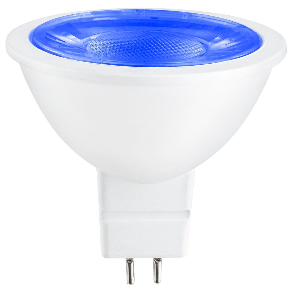 6 pack - Sunlite 80856-SU 3W MR16 Blue LED Light Bulb