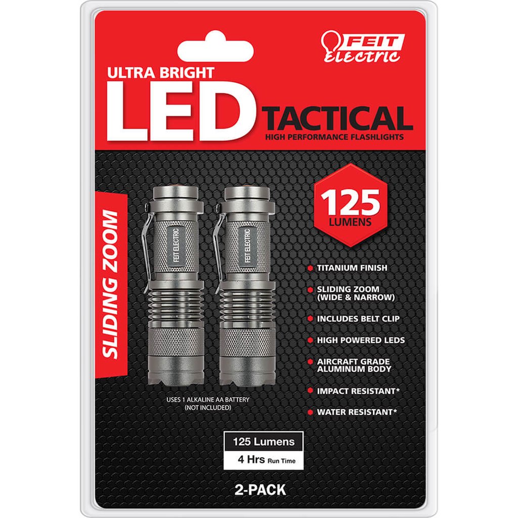 2 pack - Feit Electric 72317 Flashlight LED Tactical High Performance