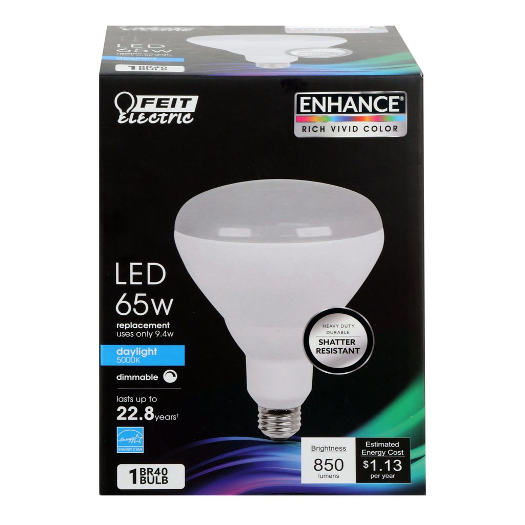 4 pack - Feit Electric BR40DM/950CA 9.4W BR40 Daylight LED Light Bulb