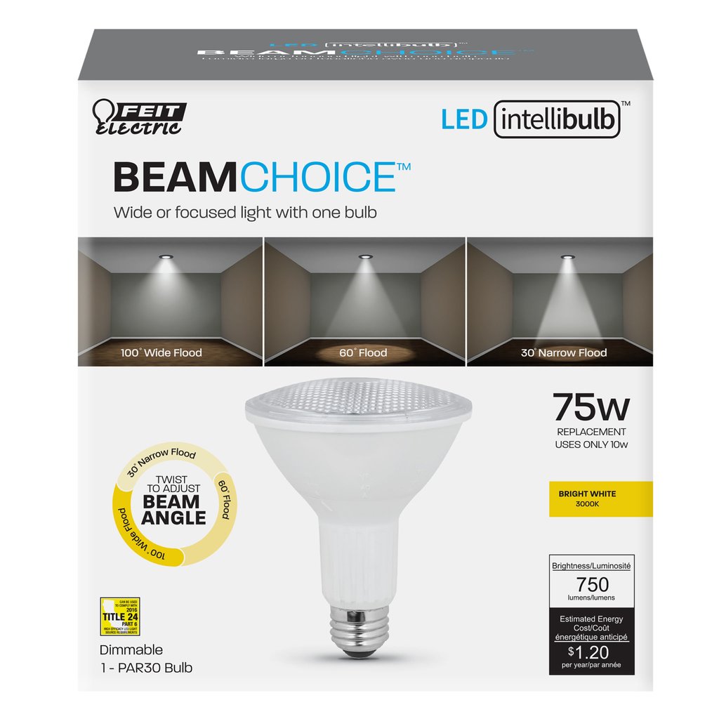 4 pack - Feit Electric PAR30L/ADJ/930CA 10W PAR30 Long Bright White