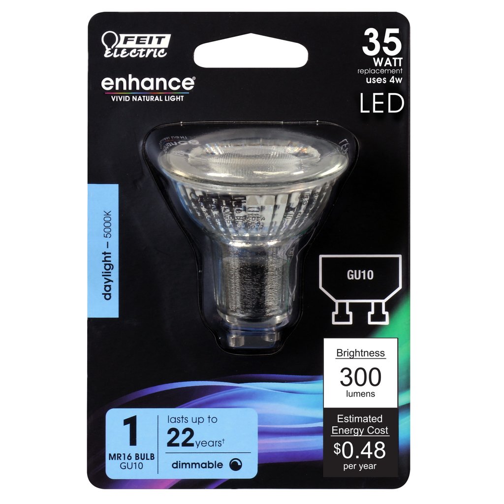 12 pack - Feit Electric BPMR16/GU10/950CA 4W MR16 Daylight LED