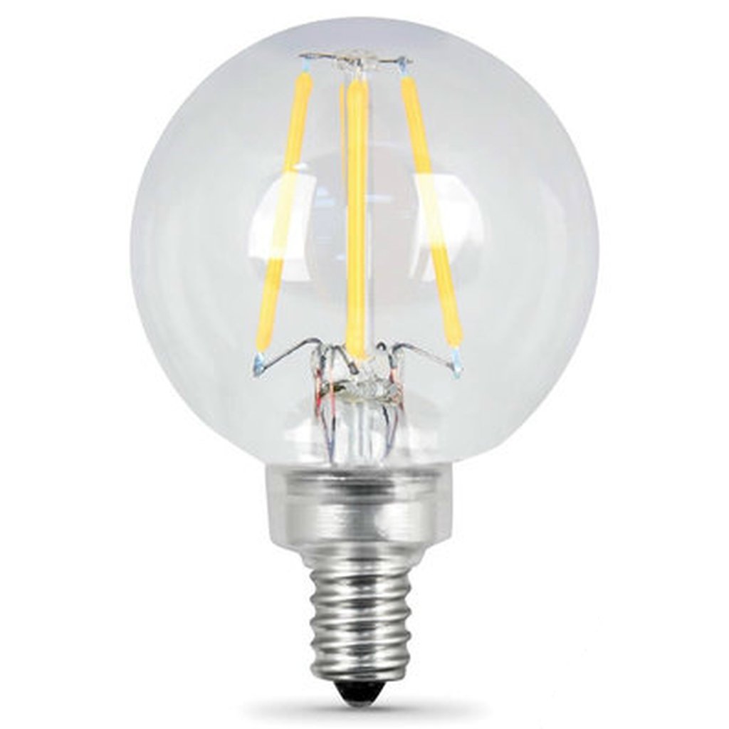 2 pack - Feit Electric BPG1660927/CAFIL/2/RP 6W G16.5 LED Light Bulb