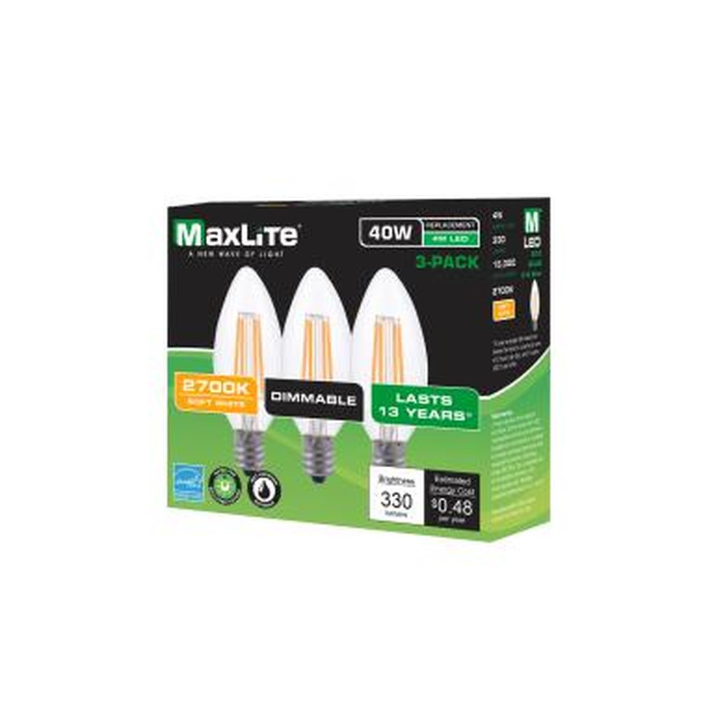 Maxlite 100963 4W B10 LED Light Bulb
