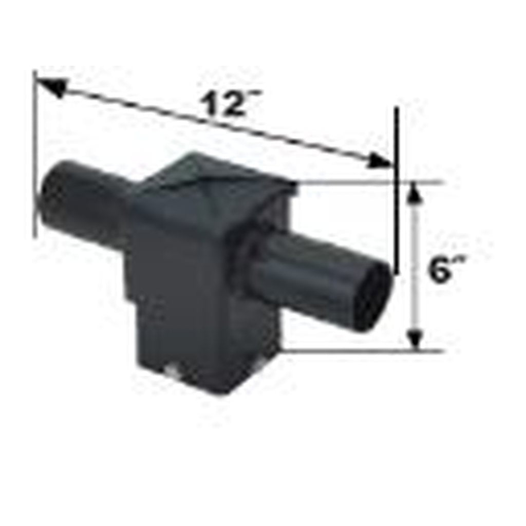 MaxLite 72083 4" SQUARE HORIZONTAL TENON 2@180 DEGREES BRONZE OD-POLE