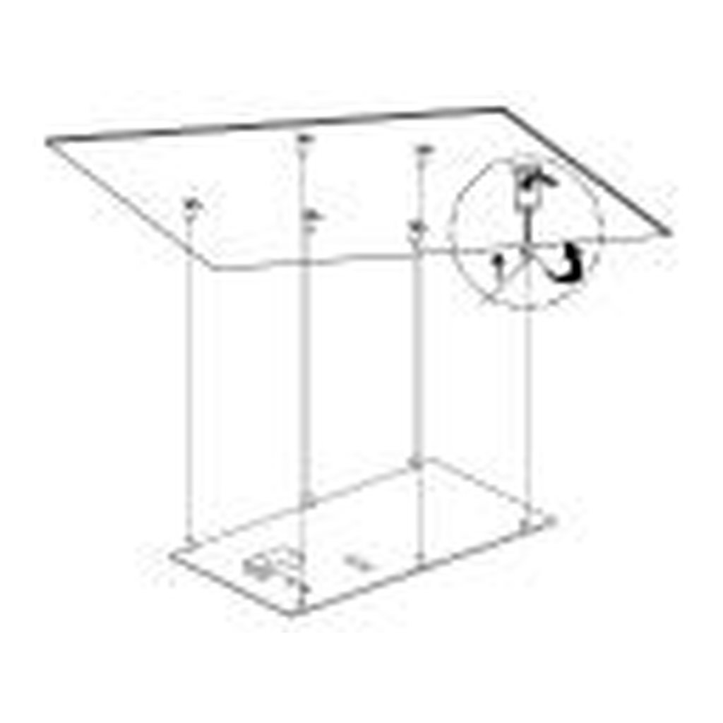 60 pack - MaxLite 102259 Fixture CABLE HANGING KIT FOR 1X4 EDGE LIT