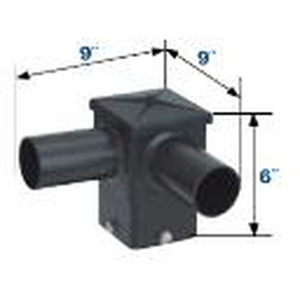 10 pack - MaxLite 73066 5" SQUARE HORIZONTAL TENON 2@90 BRONZE