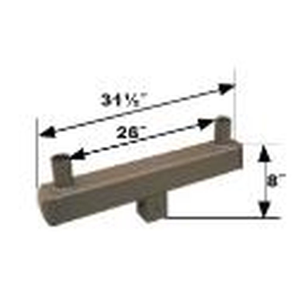 10 pack - MaxLite 107145 5" SQUARE POLES; STEEL BRACKETS; ( 2 ) 2-3/8"