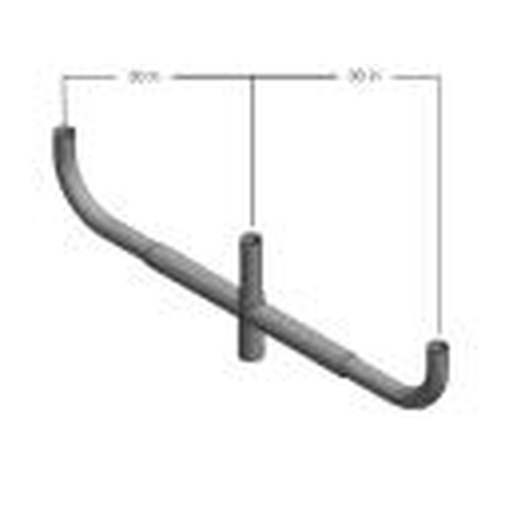 MaxLite 103183 BULLHORN BRACKET; 2-3/8"; STEEL; 3 ARMS @ 180 DEGREES;