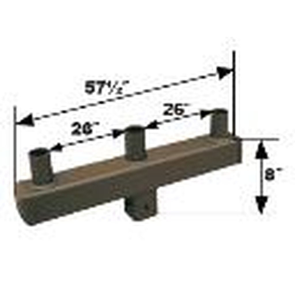 MaxLite 72088 4" SQUARE POLES; STEEL BRACKETS; ( 3 ) 2-3/8" * TENON