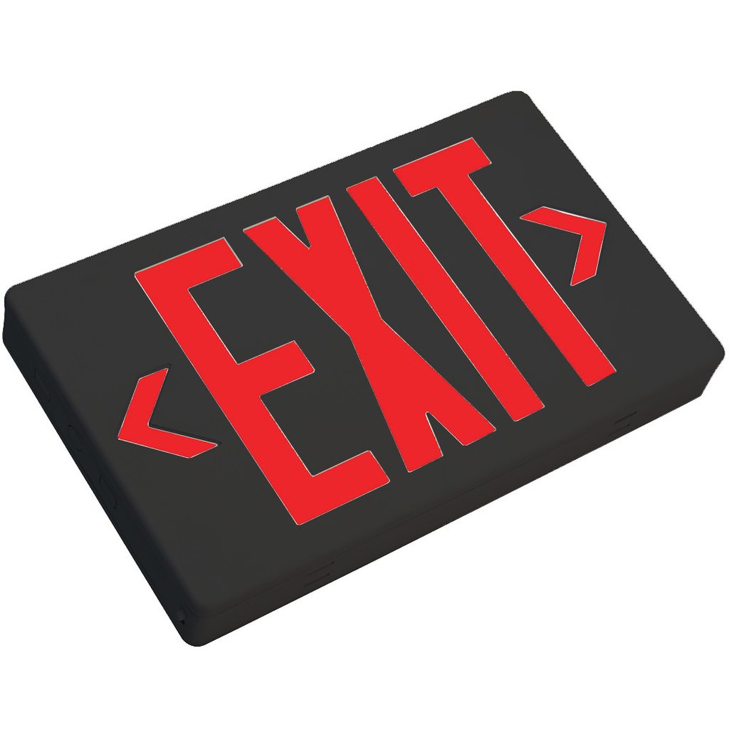 TCP 22747 Exit Fixture LED Compact Polycarbonate Sign Red Universal