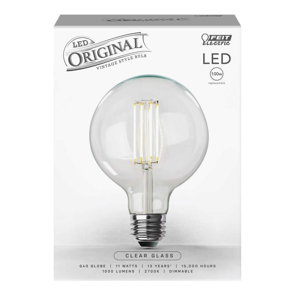 Feit Electric G40100/927CA/FIL 11W G40 LED Light Bulb