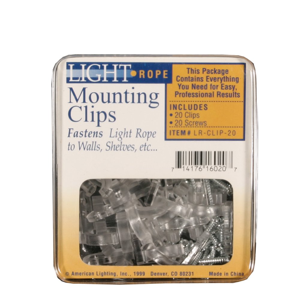 American Lighting LR-CLIP-20 PACKAGE OF 20 1/2" ROPE LT MOUNTNG CLIPS