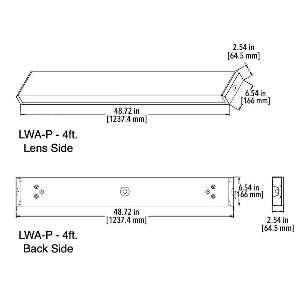 Halco 10299 40W LED Wraparound Dimmable Fixture ProLED Wrap Prismatic