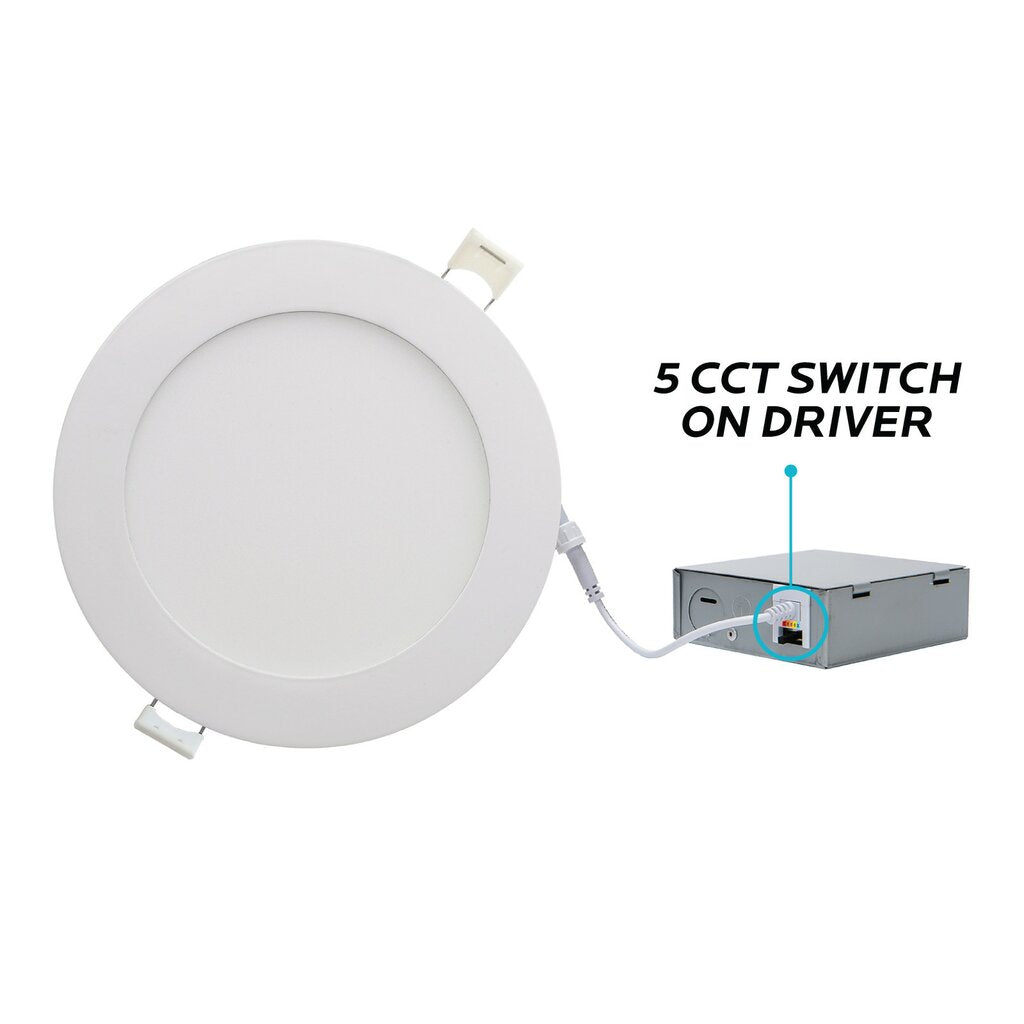Luxrite LR23765 18W 8" Round LED Downlight Dimmable Fixture
