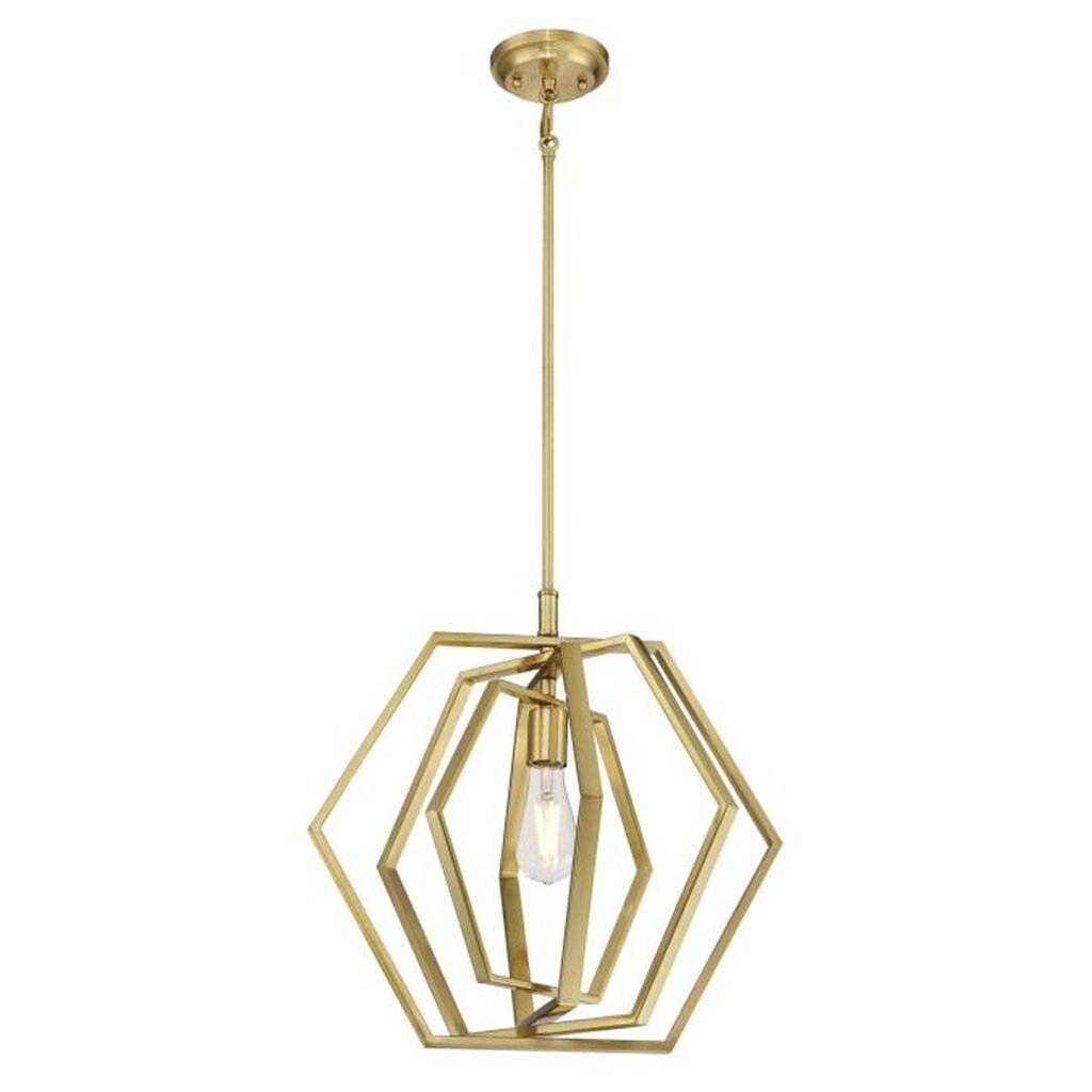 Westinghouse 6351200 Pendant Fixture Holly Champagne Brass