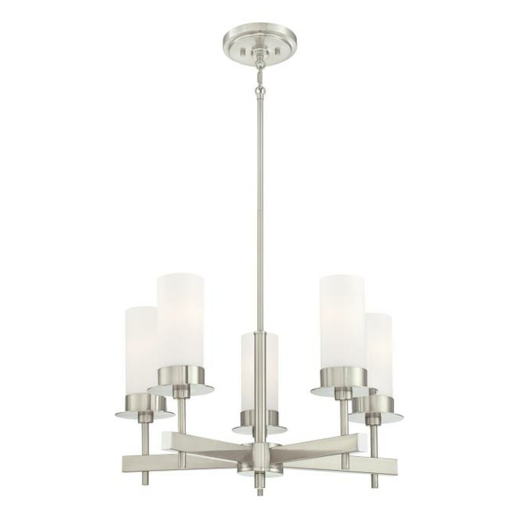 Westinghouse 6327000 Chandelier Fixture 5 Light Brushed Nickel Finish