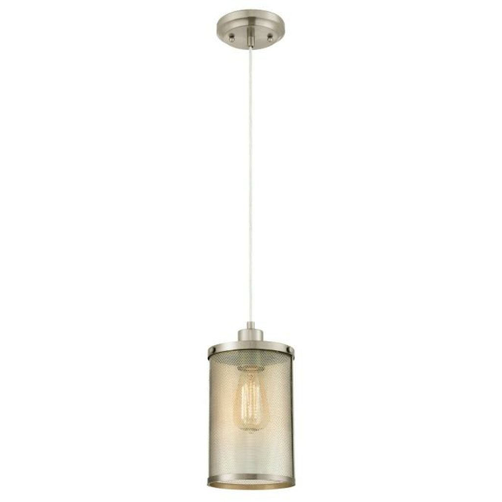 Westinghouse 6345300 Pendant Fixture 1 Light Mini Brushed Nickel