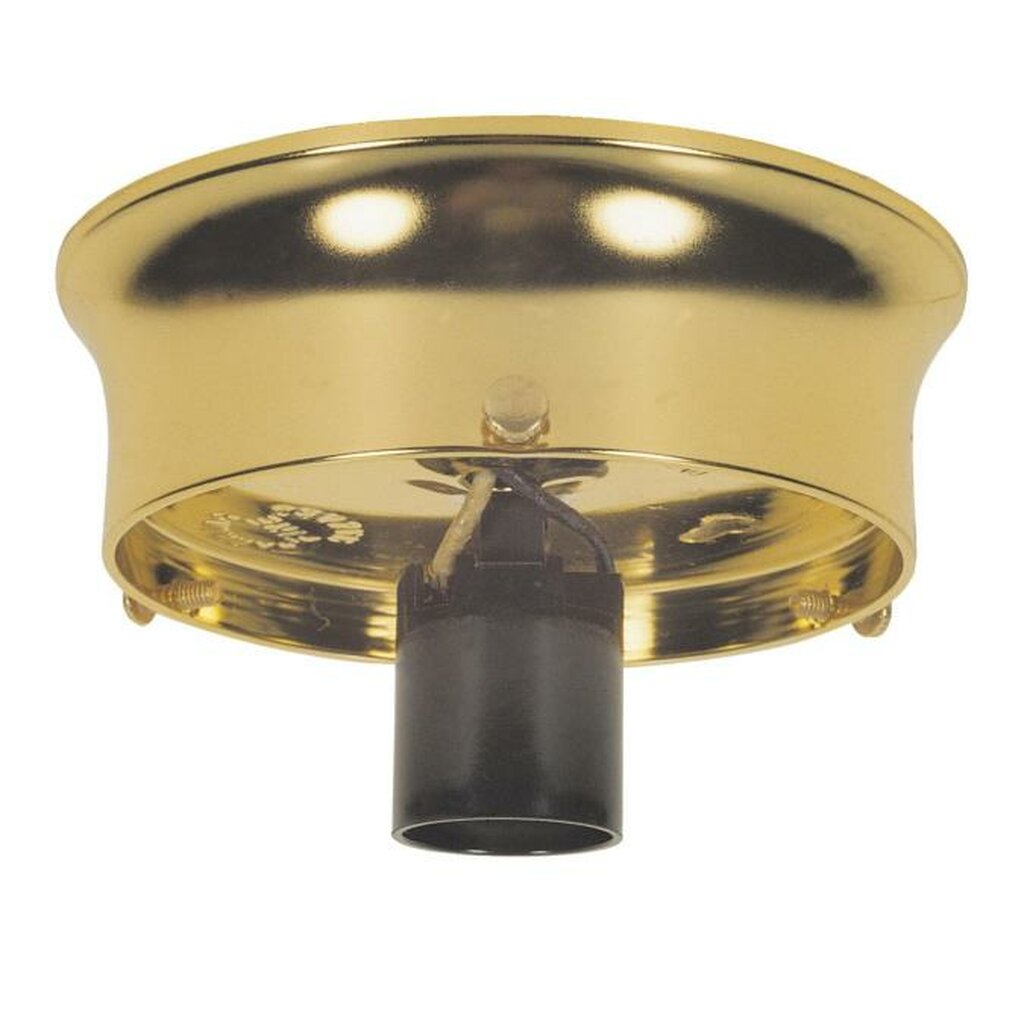 4 pack - Westinghouse 7023000 3 1/4" Glass Shade Holder Kit Brass