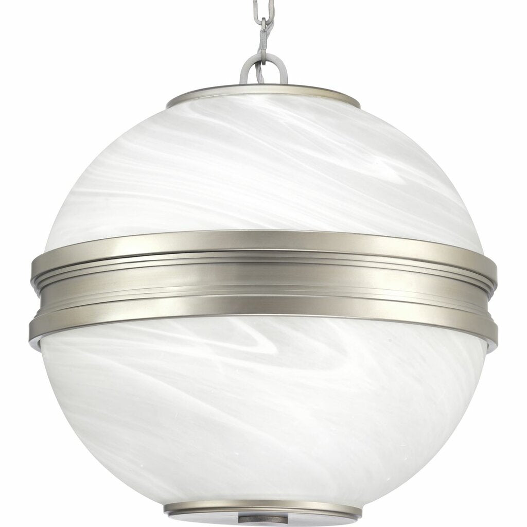 Progress Lighting P500204-081 Fixture An ethereal globe fashioned of