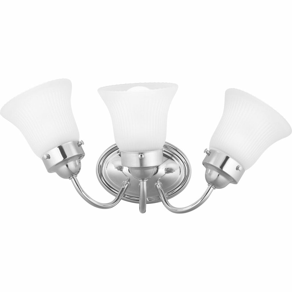Progress Lighting P3289-15ET Fixture The three-light Fluted Glass