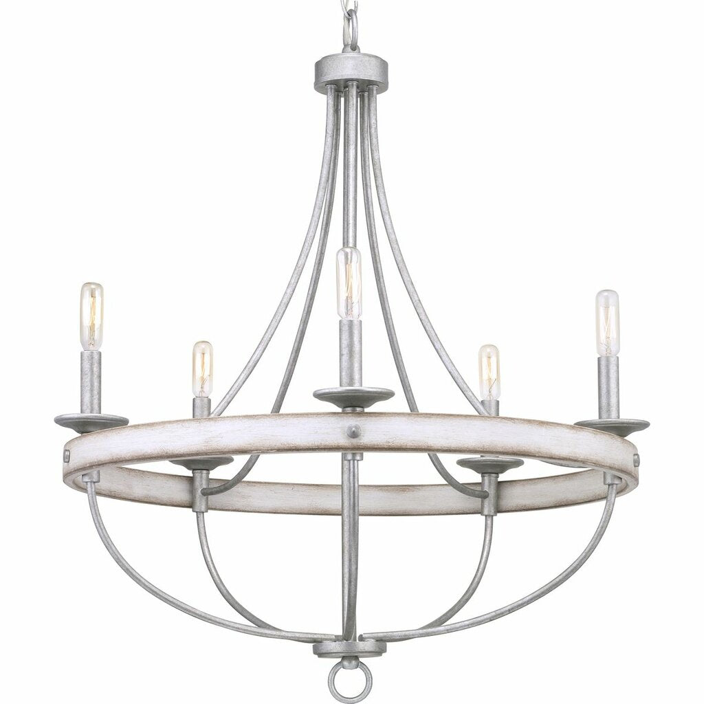 Progress Lighting P400158-141 Fixture The five-light chandelier in the